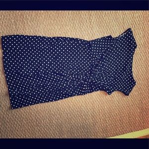 Black and beige polka dot dress